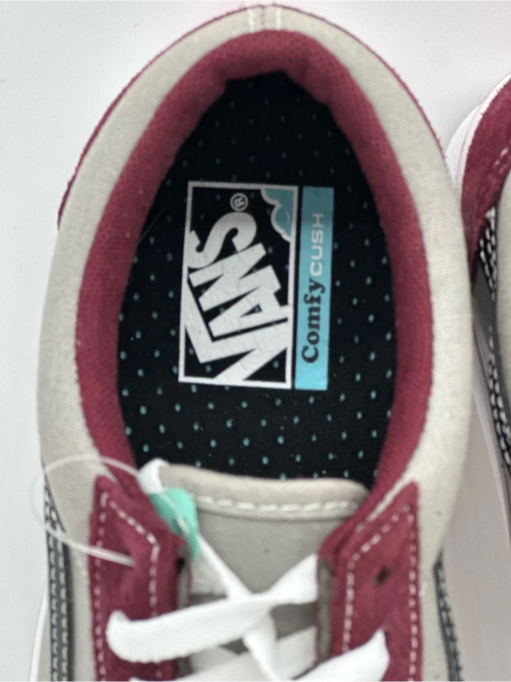 Vans Old Skool Low Top Sneakers - Burgundy & Gray